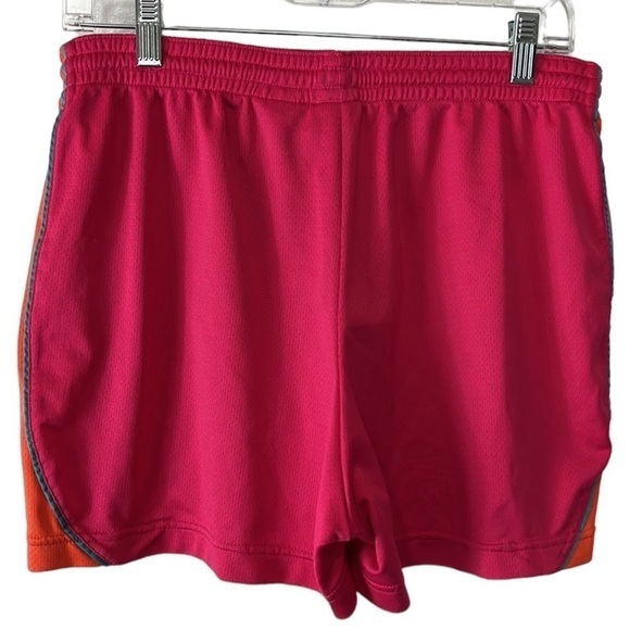 Nike Dri-Fit Activewear Shorts Women's Fitted M Pink Orange Teal Pull On - Picture 3 of 14